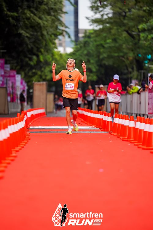 Race photo from Smartfren Run 2024