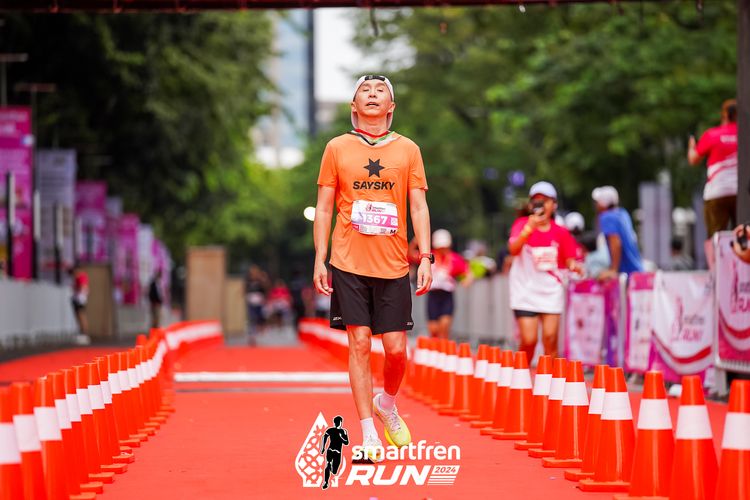 Race photo from Smartfren Run 2024