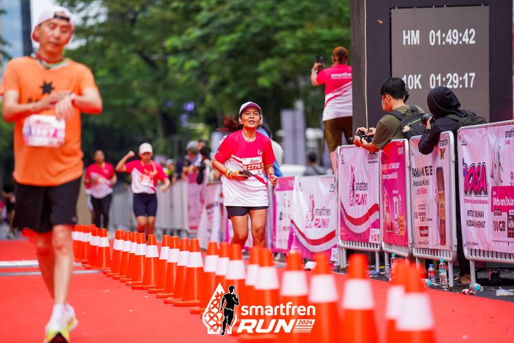 Race photo from Smartfren Run 2024