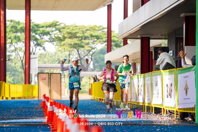 Race photo from BAF LIONS RUN 2024