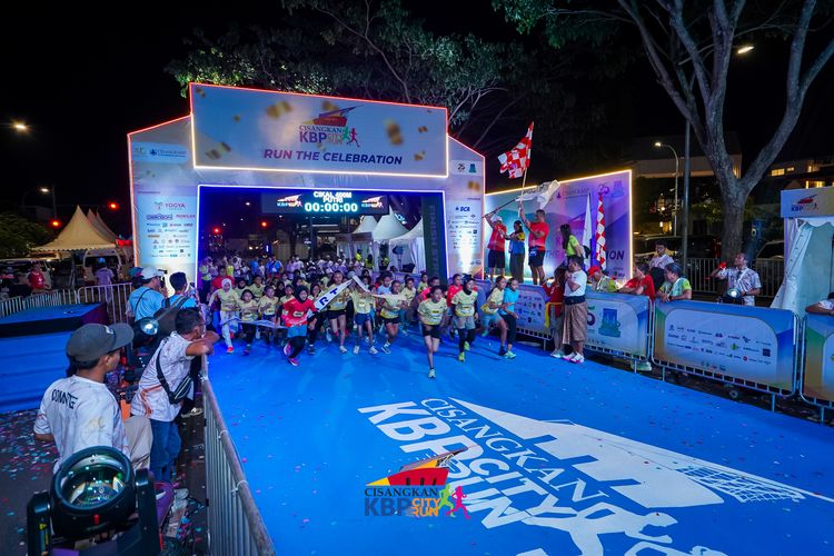 Race photo from CISANGKAN KBP CITY RUN 2025