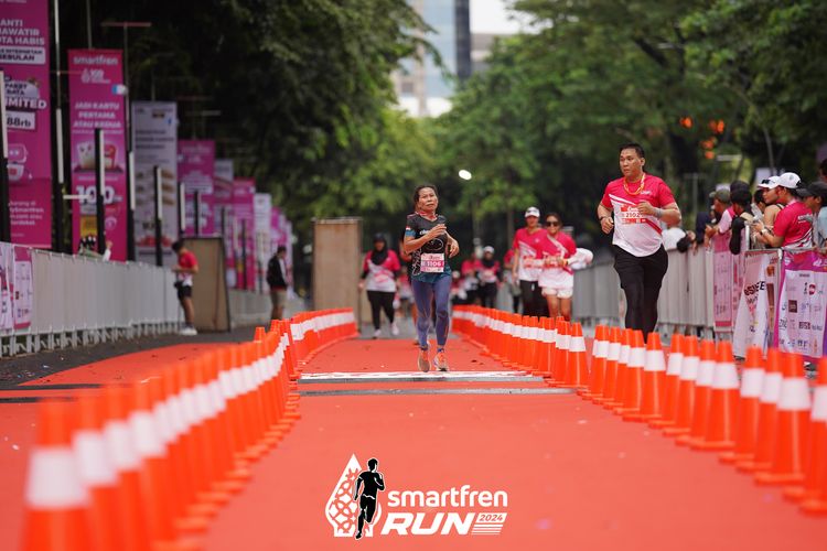 Race photo from Smartfren Run 2024