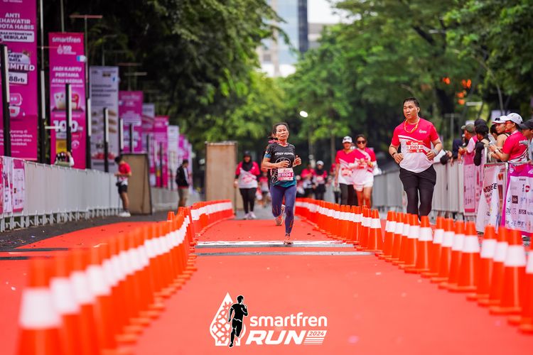 Race photo from Smartfren Run 2024