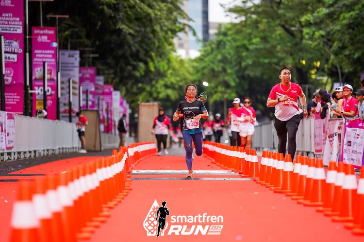 Race photo from Smartfren Run 2024