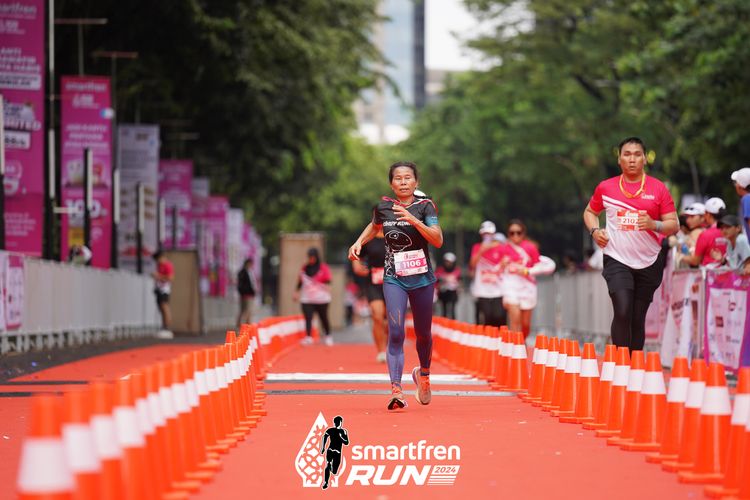 Race photo from Smartfren Run 2024