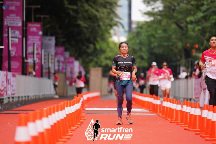Race photo from Smartfren Run 2024
