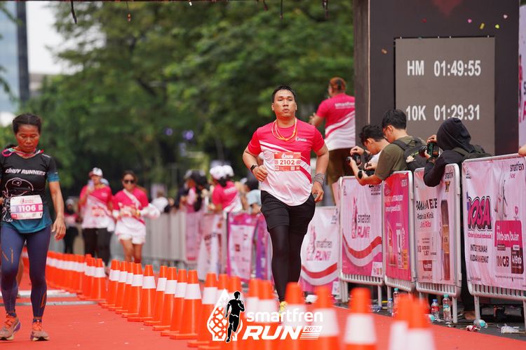 Race photo from Smartfren Run 2024