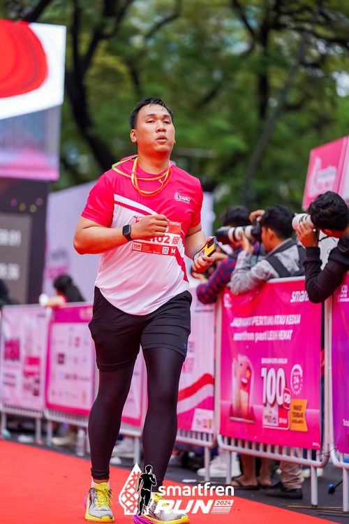 Race photo from Smartfren Run 2024