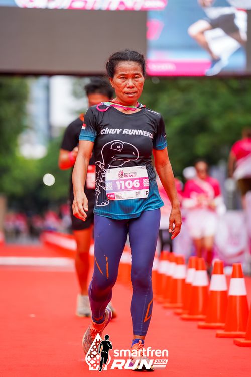 Race photo from Smartfren Run 2024
