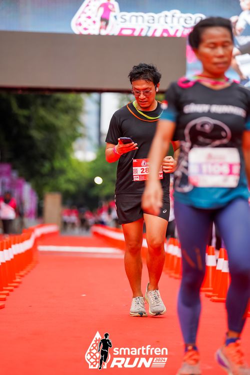 Race photo from Smartfren Run 2024