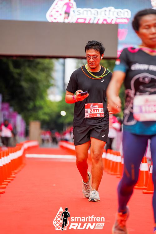 Race photo from Smartfren Run 2024