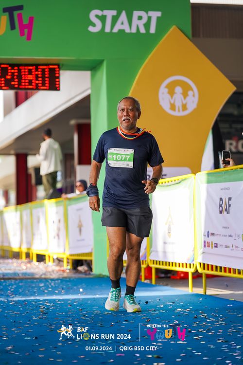 Race photo from BAF LIONS RUN 2024