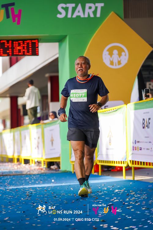 Race photo from BAF LIONS RUN 2024