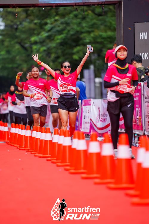 Race photo from Smartfren Run 2024