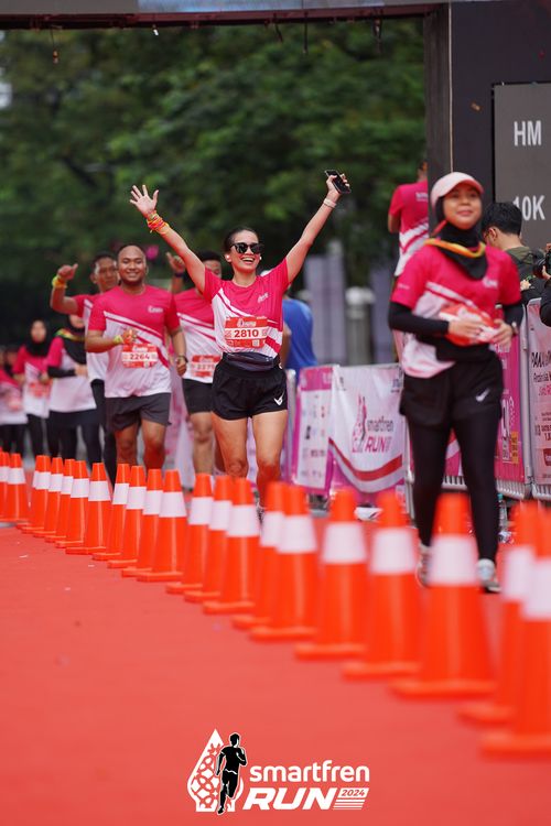 Race photo from Smartfren Run 2024