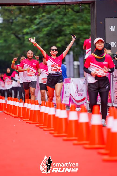 Race photo from Smartfren Run 2024
