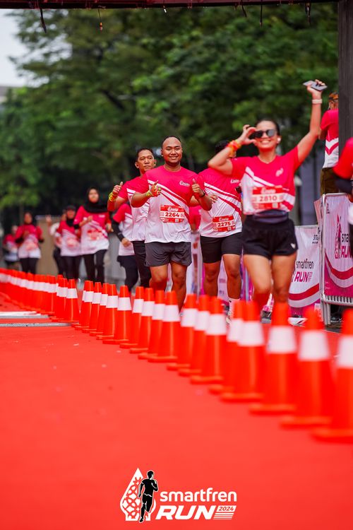 Race photo from Smartfren Run 2024
