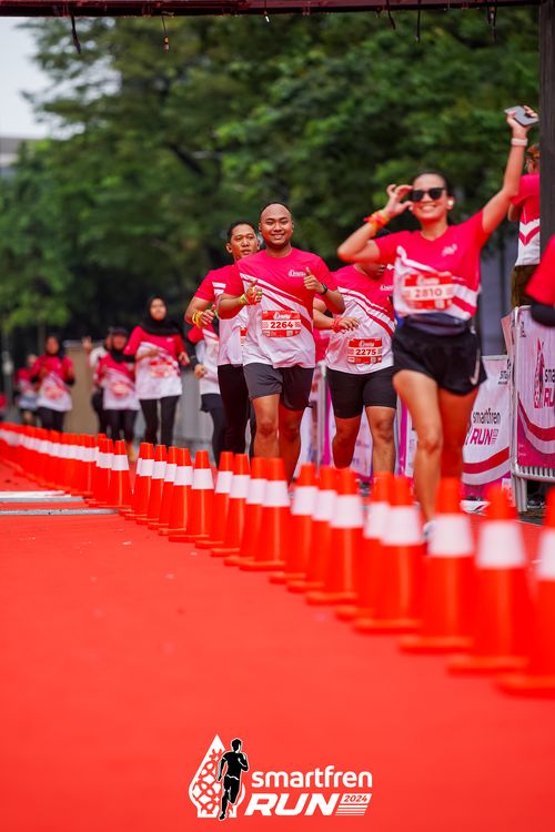 Race photo from Smartfren Run 2024