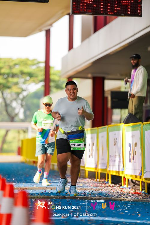 Race photo from BAF LIONS RUN 2024