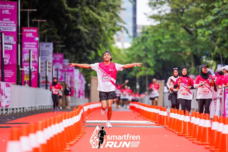 Race photo from Smartfren Run 2024