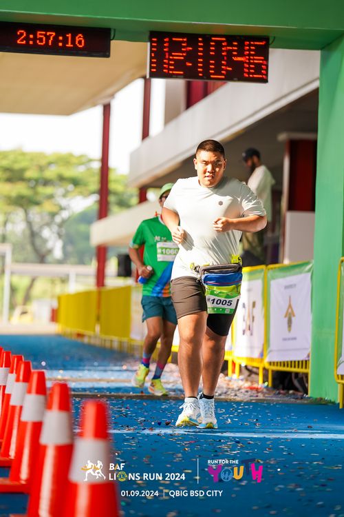 Race photo from BAF LIONS RUN 2024