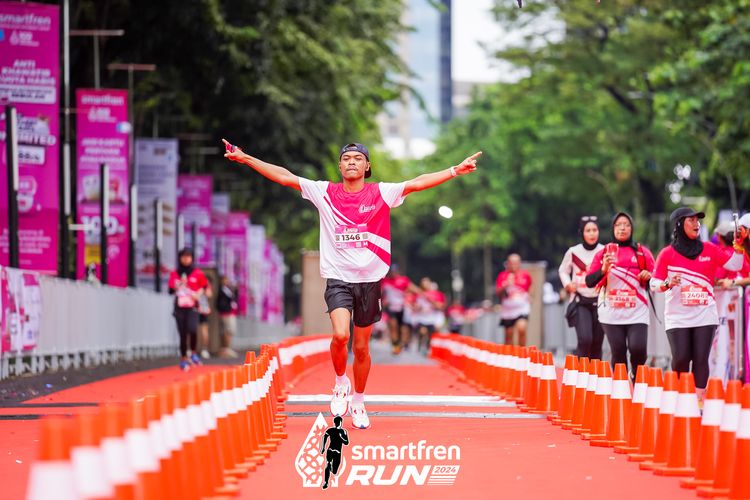 Race photo from Smartfren Run 2024