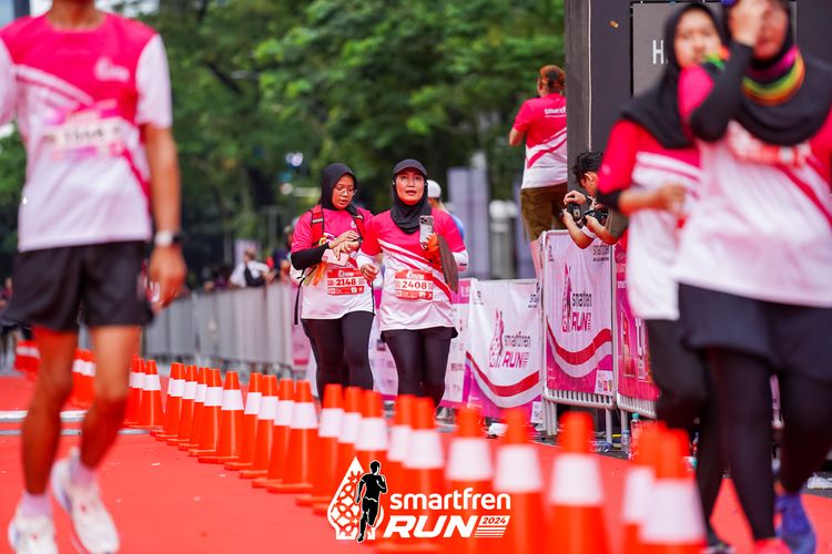 Race photo from Smartfren Run 2024