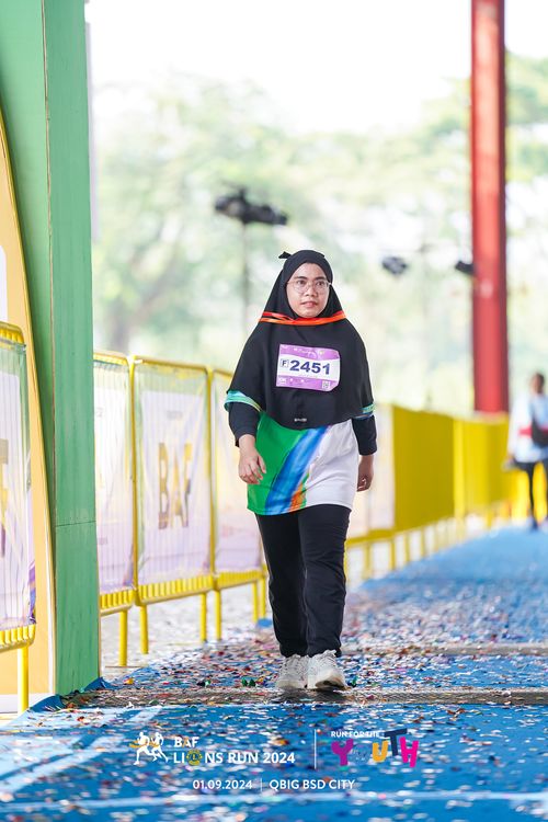 Race photo from BAF LIONS RUN 2024