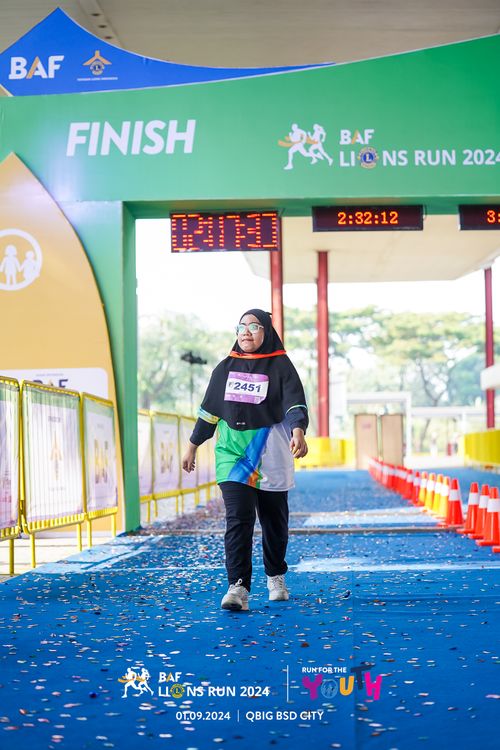 Race photo from BAF LIONS RUN 2024