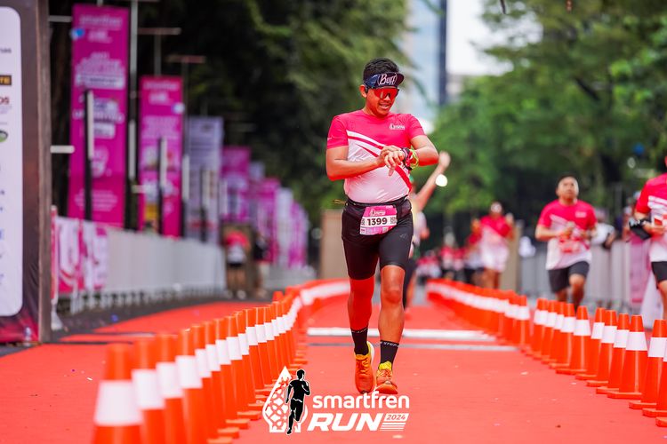 Race photo from Smartfren Run 2024