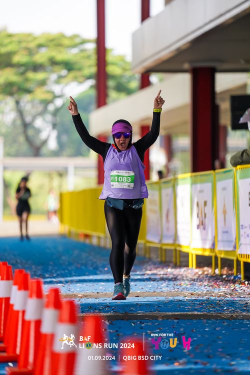 Race photo from BAF LIONS RUN 2024
