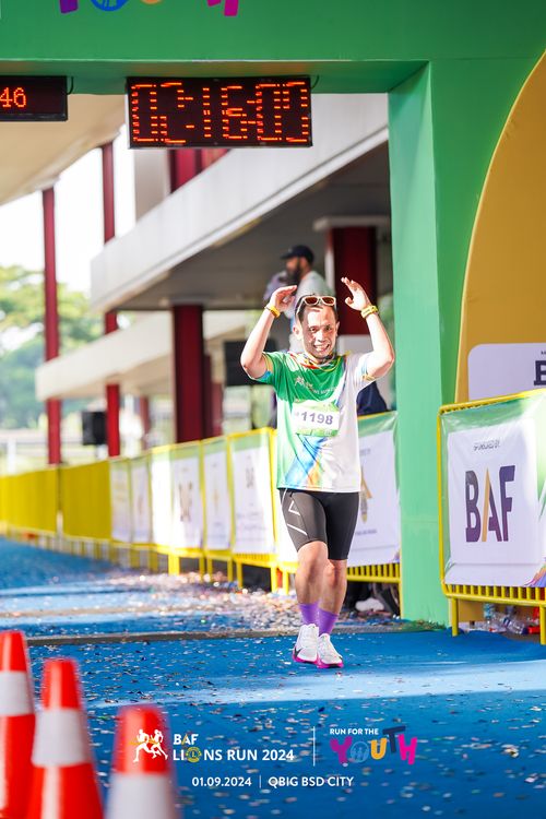 Race photo from BAF LIONS RUN 2024