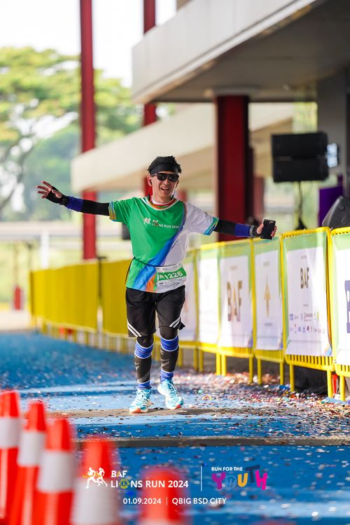 Race photo from BAF LIONS RUN 2024