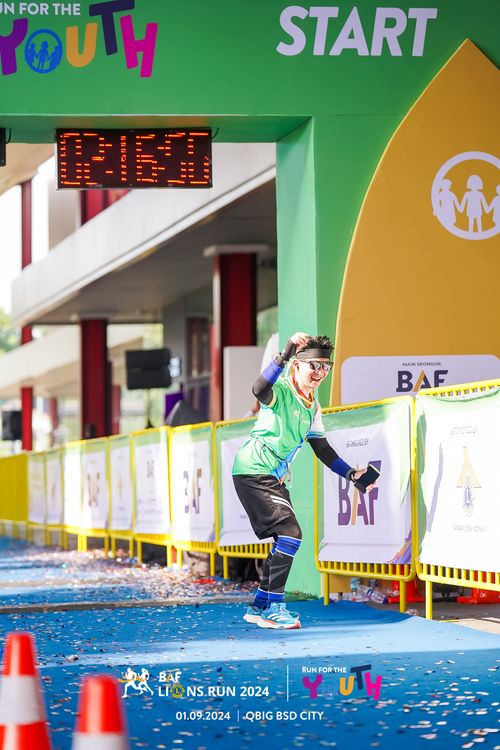 Race photo from BAF LIONS RUN 2024