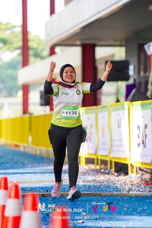 Race photo from BAF LIONS RUN 2024