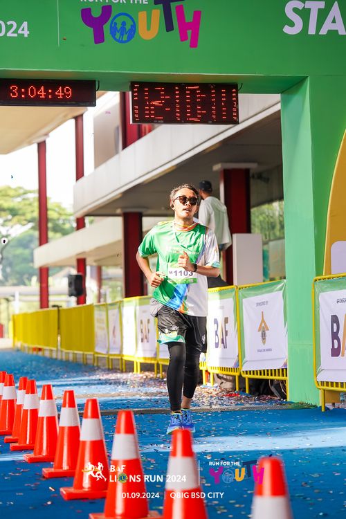 Race photo from BAF LIONS RUN 2024