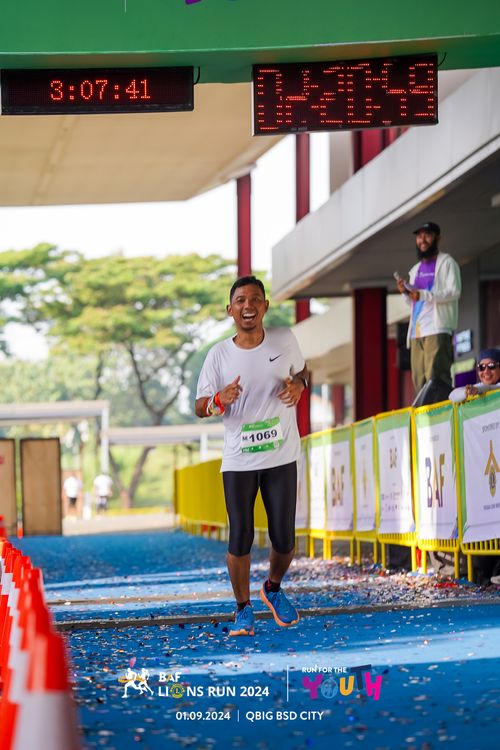 Race photo from BAF LIONS RUN 2024