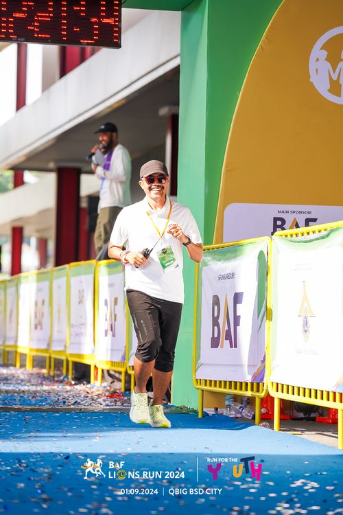 Race photo from BAF LIONS RUN 2024