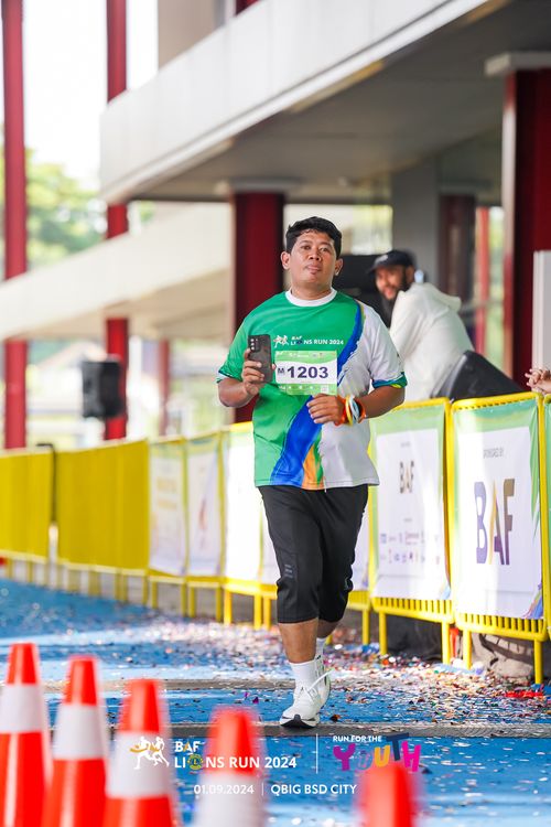 Race photo from BAF LIONS RUN 2024