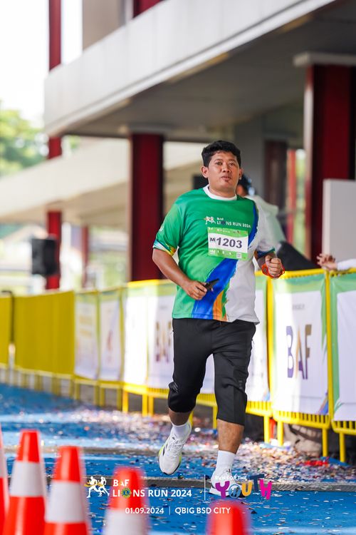 Race photo from BAF LIONS RUN 2024