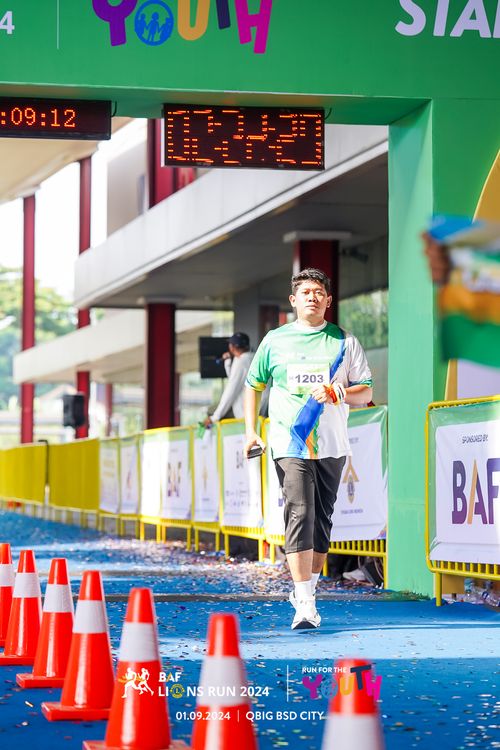 Race photo from BAF LIONS RUN 2024