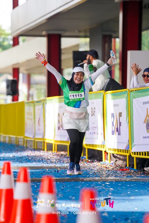 Race photo from BAF LIONS RUN 2024
