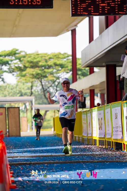 Race photo from BAF LIONS RUN 2024