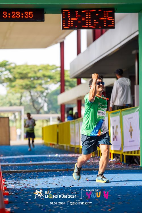 Race photo from BAF LIONS RUN 2024