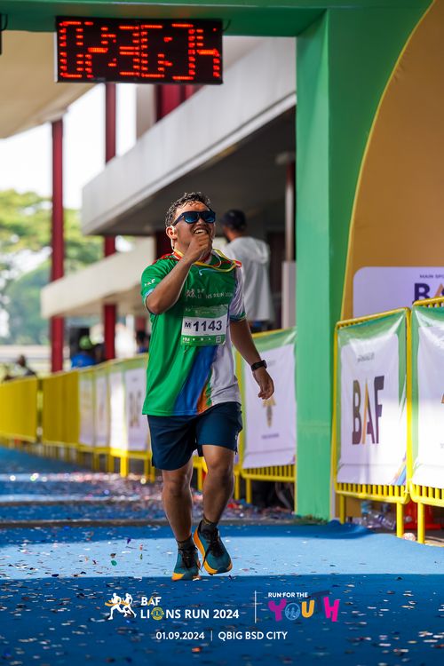 Race photo from BAF LIONS RUN 2024