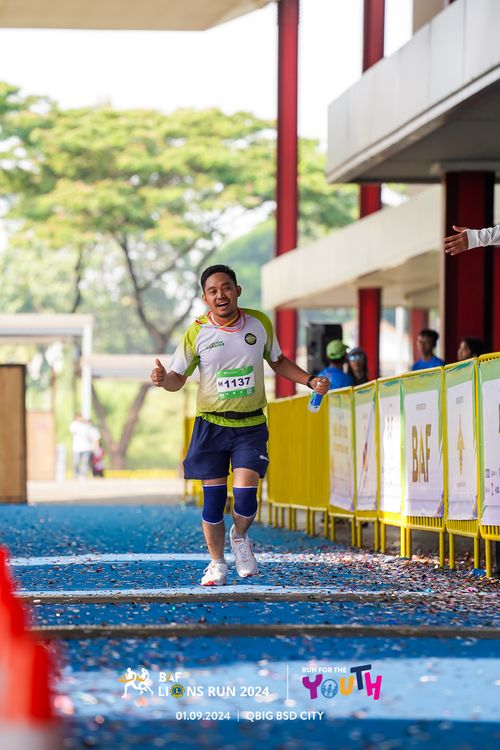 Race photo from BAF LIONS RUN 2024