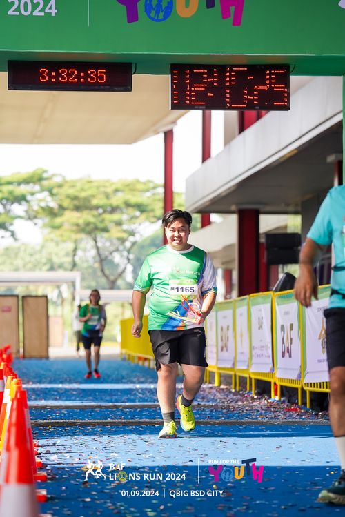 Race photo from BAF LIONS RUN 2024