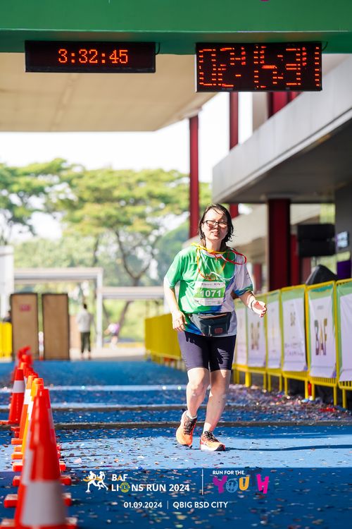 Race photo from BAF LIONS RUN 2024