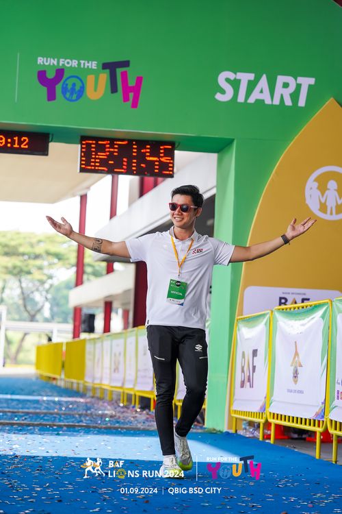 Race photo from BAF LIONS RUN 2024