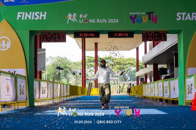 Race photo from BAF LIONS RUN 2024